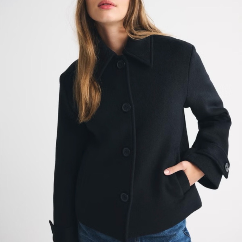 Abercrombie & Fitch Charcoal Pea Coat